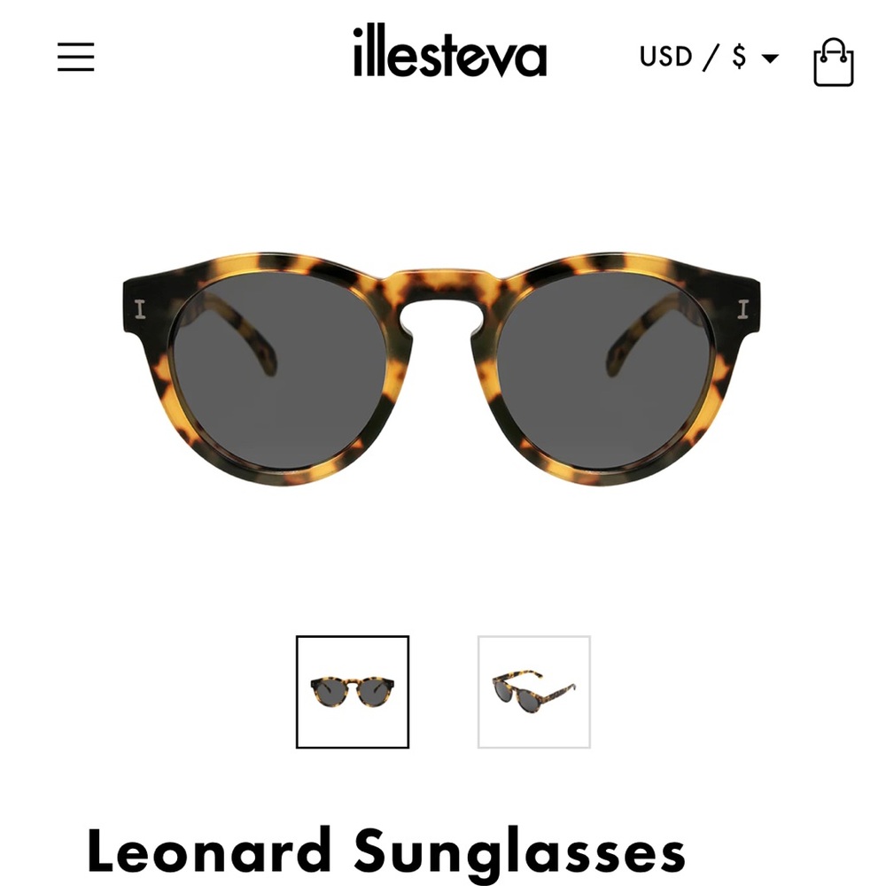 Illesteva Leonard Sunglasses- Tortoise